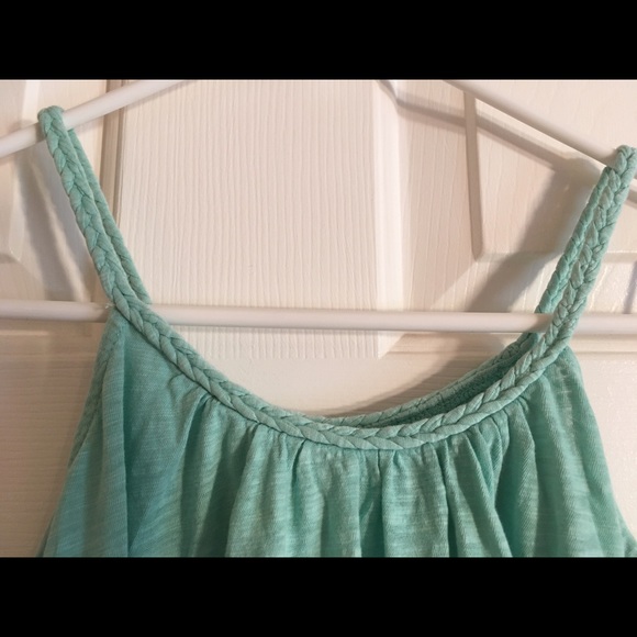 Turquoise girls tank top - Picture 6 of 7